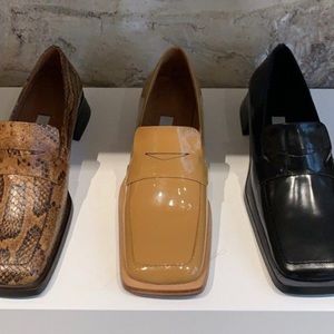 Miista crimson beige loafers size 39